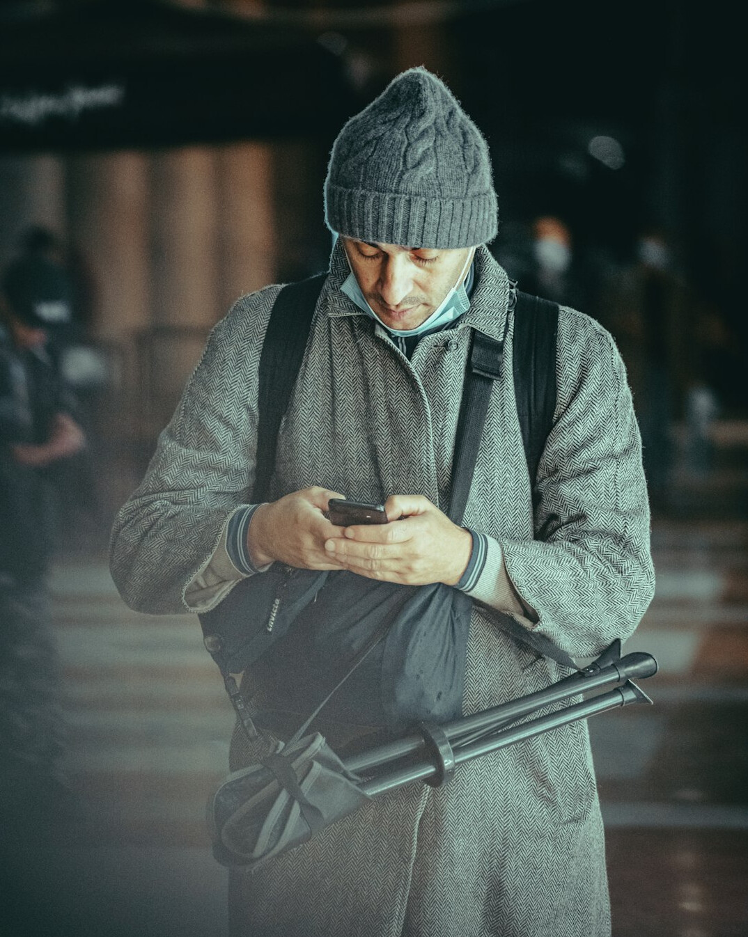 caught thief with bag